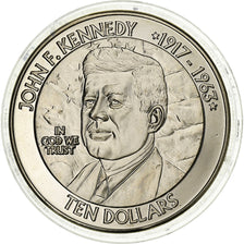 Liberia, 10 Dollars, 2003, Miedź-Nikiel, MS(63)