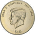 Libéria, 10 Dollars, 2000, Cobre-níquel, MS(63)