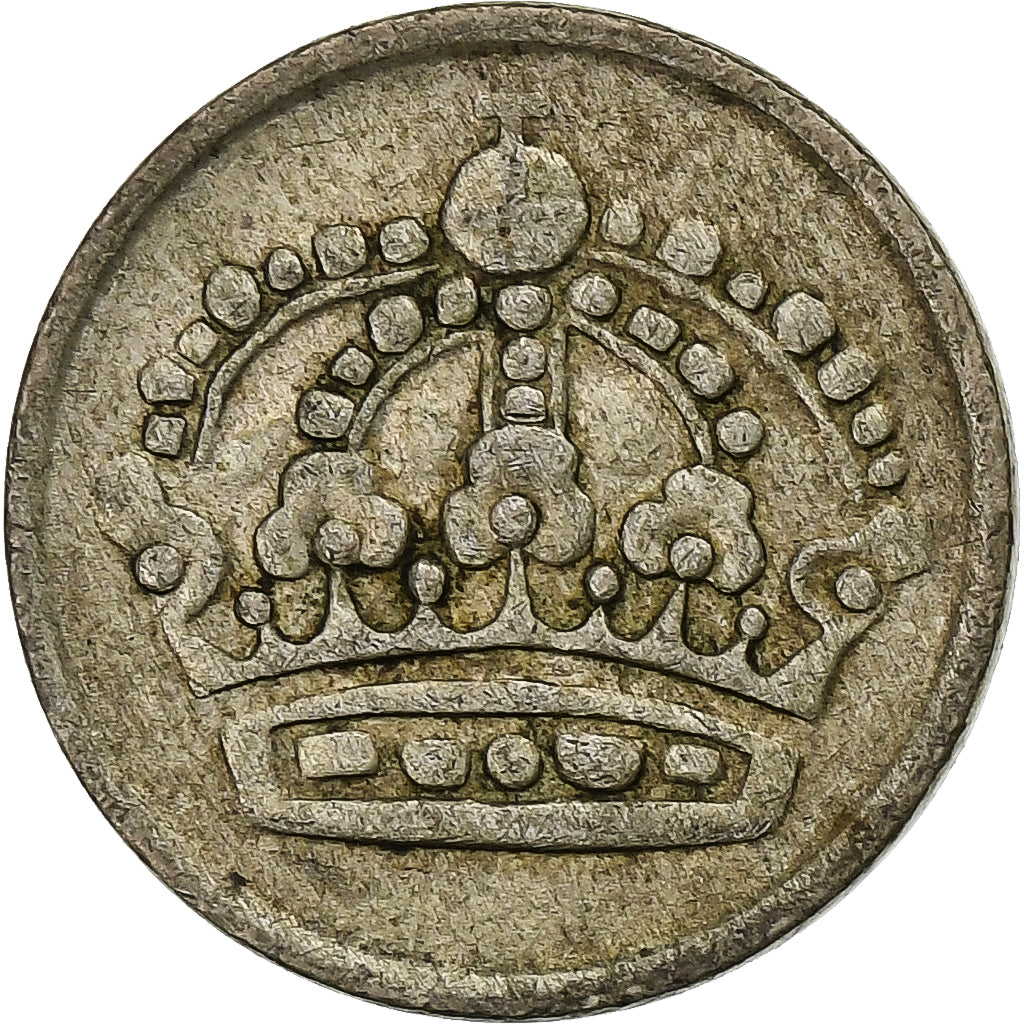 Zweden, Gustaf VI, 10 Öre, 1953, Stockholm, Zilver, FR+, KM:823