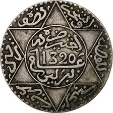 Morocco, 'Abd al-Aziz, 1/2 Rial, 5 Dirhams, 1902/AH1320, Berlin, Silver