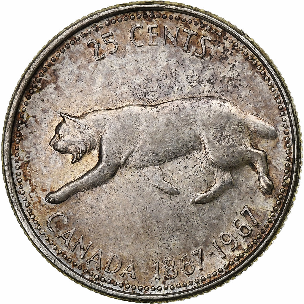 Canada, Elizabeth II, 25 Cents, 1967, Royal Canadian Mint, Srebro, EF(40-45)