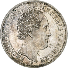 German States, SAXONY-ALBERTINE, Friedrich August II, 1/3 Thaler, 1/2 Gulden