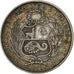 Perú, SOUTH PERU, Sol, 1870, Lima, Plata, MBC, KM:196.3