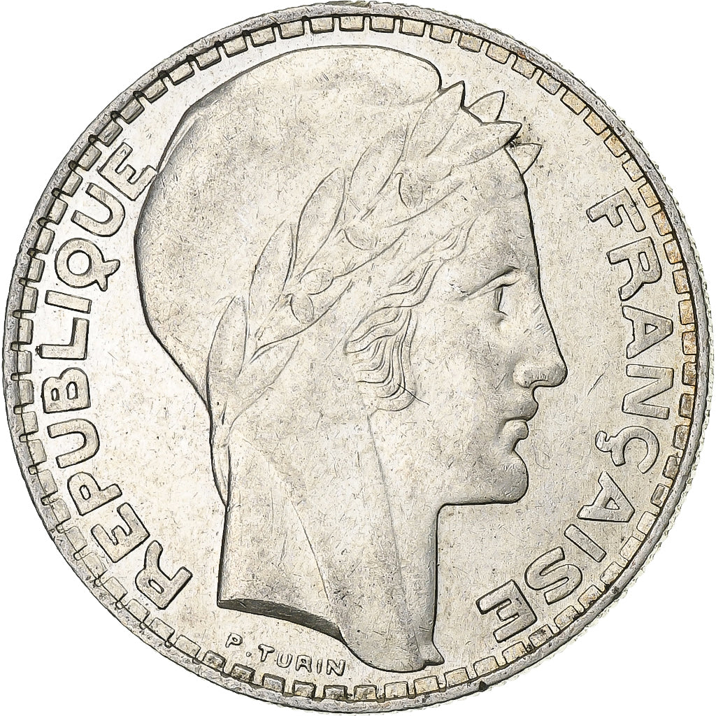 France, 20 Francs, Turin, 1929, Paris, Argent, TTB+, KM:879