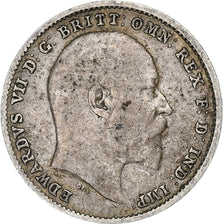 Great Britain, Edward VII, 3 Pence, 1909, London, Silver, VF(30-35), KM:797.2