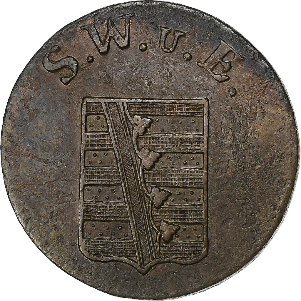German States, SAXE-WEIMAR-EISENACH, Karl August, 1-1/2 Pfennig, 1807, Eisenach