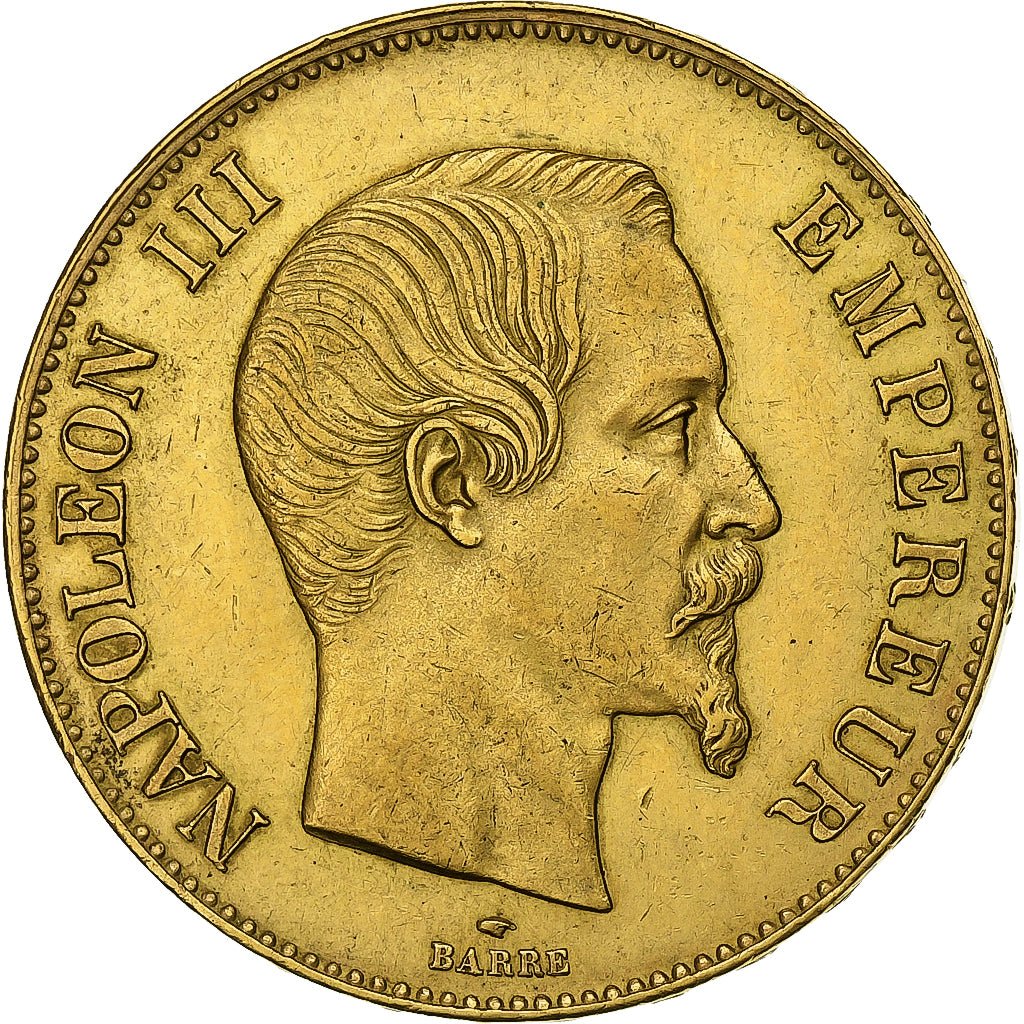 Frankreich, Napoleon III, 100 Francs, Napoléon III, 1859, Paris, Gold, SS+