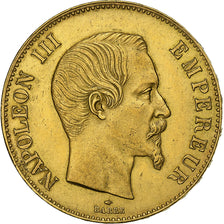 Frankreich, Napoleon III, 100 Francs, Napoléon III, 1859, Paris, Gold, SS+