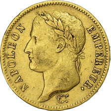 France, 40 Francs, Napoléon I, 1812, Paris, Gold, EF(40-45), KM:696.1