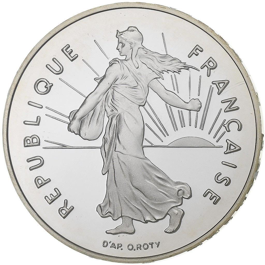 France, 5 Francs, Semeuse, 2001, Paris, BE, Silver, MS(65-70), KM:1309