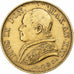 Estados italianos, PAPAL STATES, Pius IX, 20 Lire, 1866, Rome, Oro, EBC