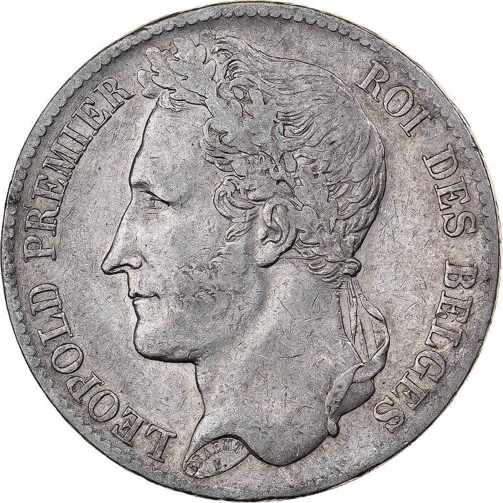Belgium, Leopold I, 5 Francs, 5 Frank, 1835, Brussels, Silver, VF(30-35), KM:3.1