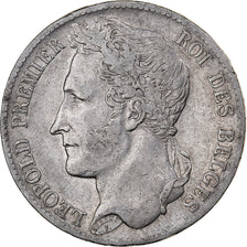 Belgium, Leopold I, 5 Francs, 5 Frank, 1835, Brussels, Silver, VF(30-35), KM:3.1