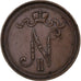 Finland, Nicholas II, 10 Pennia, 1905, Copper, VF(30-35), KM:14