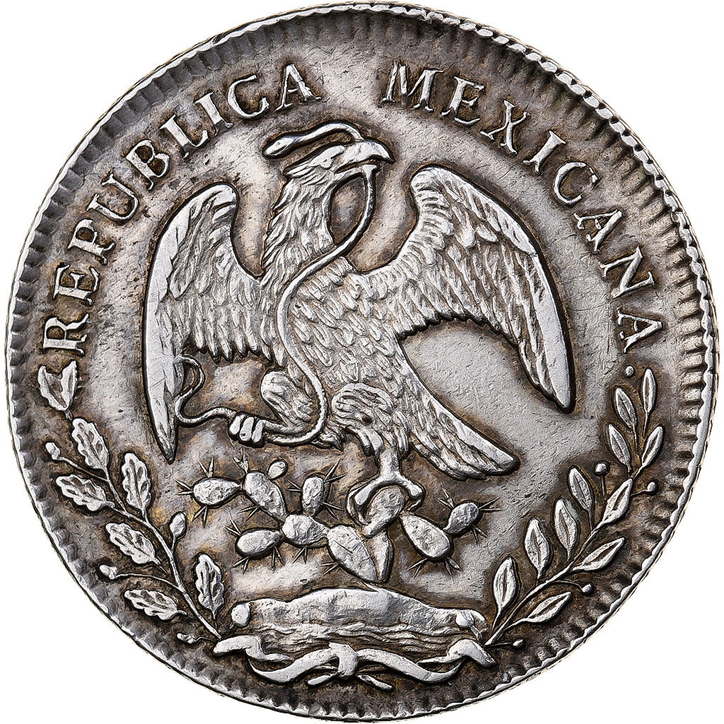 México, 8 Reales, Libertad, 1859, Mexico City, Plata, EBC+, KM:377.10