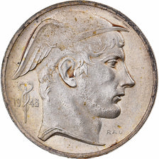 Belgio, 50 Francs, 50 Frank, 1948, Brussels, Argento, BB, KM:137