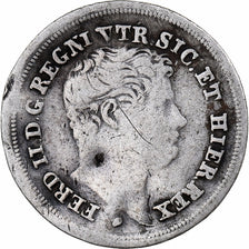 Italien Staaten, NAPLES, Ferdinando II, 5 Grana, 1844, Silber, S, KM:326