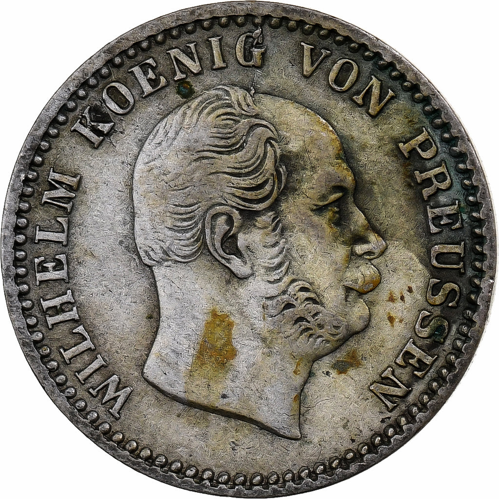Stati tedeschi, PRUSSIA, Wilhelm I, 2-1/2 Silber Groschen, 1867, Berlin