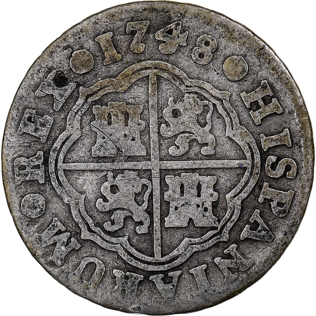Spanien, Ferdinand VI, Real, 1748, Madrid, Silber, S, KM:369.1