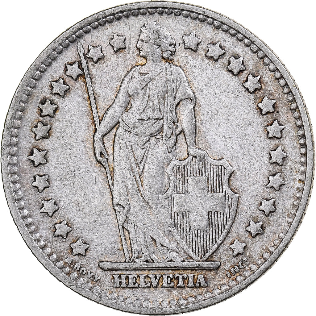 Suiza, Franc, 1936, Bern, Plata, MBC, KM:24