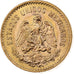 Mexico, 5 Pesos, 1955, Mexico City, Gold, MS(60-62), KM:464