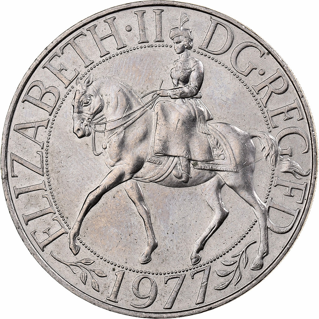 Great Britain, Elizabeth II, 25 New Pence, 1977, Copper-nickel, EF(40-45)