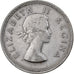 Sudáfrica, Elizabeth II, 2-1/2 Shillings, 1956, Pretoria, Plata, MBC, KM:51