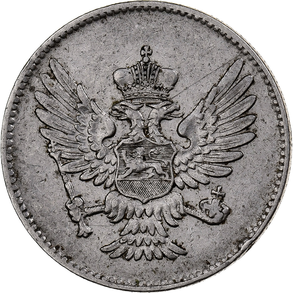 Montenegro, Nicholas I, 20 Para, 1908, Nickel, EF(40-45), KM:4