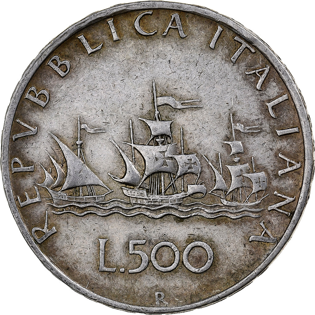 Italy, 500 Lire, 1959, Rome, Silver, VF(30-35), KM:98
