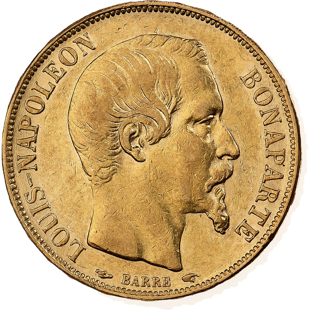 Francia, Napoleon III, 20 Francs, Napoléon III, 1852, Paris, Oro, BB, KM:774
