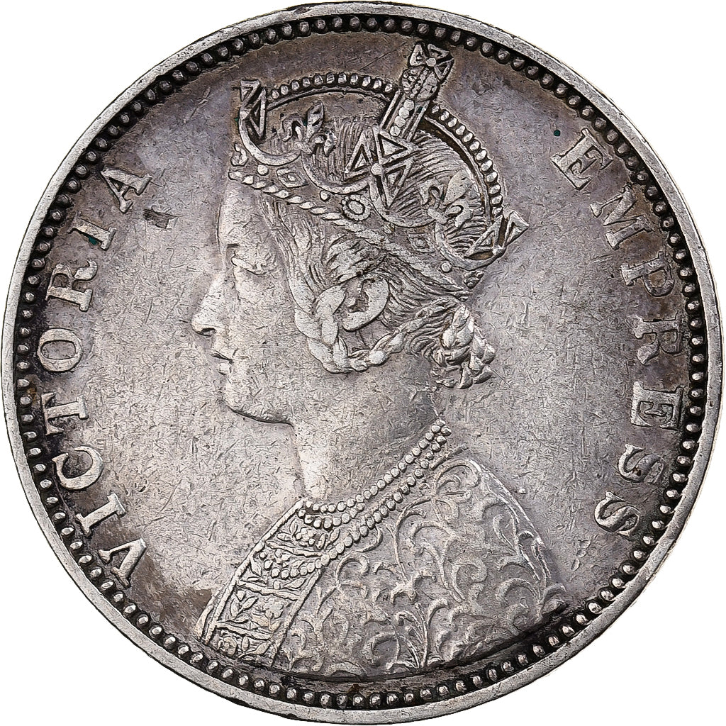 INDIA-BRITISH, Victoria, Rupee, 1892, Silver, EF(40-45), KM:492