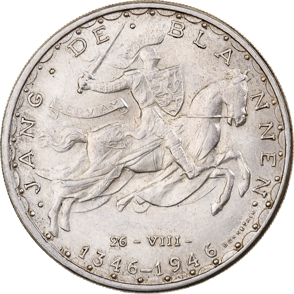 Luxembourg, Jean, 100 Francs, 1946, Silver, EF(40-45), KM:49