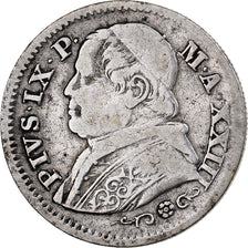 Italien Staaten, PAPAL STATES, Pius IX, 10 Soldi, 50 Centesimi, 1868, Rome