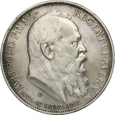 German States, BAVARIA, Otto, 3 Mark, 1911, Munich, Silver, AU(50-53), KM:998
