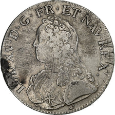 France, Louis XV, Ecu, Écu aux branches d'olivier, 1726, Bourges, Silver