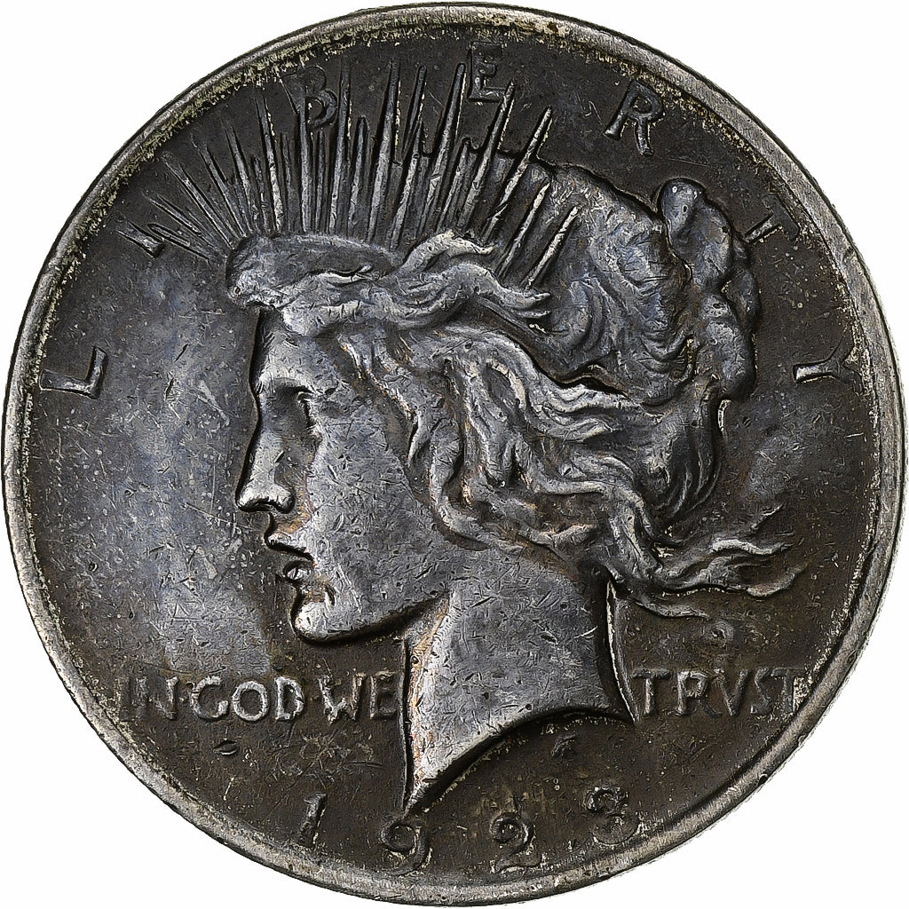 Stati Uniti, Dollar, Peace Dollar, 1923, Philadelphia, Argento, BB, KM:150