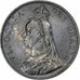 Great Britain, Victoria, Double Florin, 1887, London, Silver, AU(50-53), KM:763