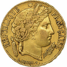 France, 20 Francs, Cérès, 1851, Paris, Or, TTB, KM:762