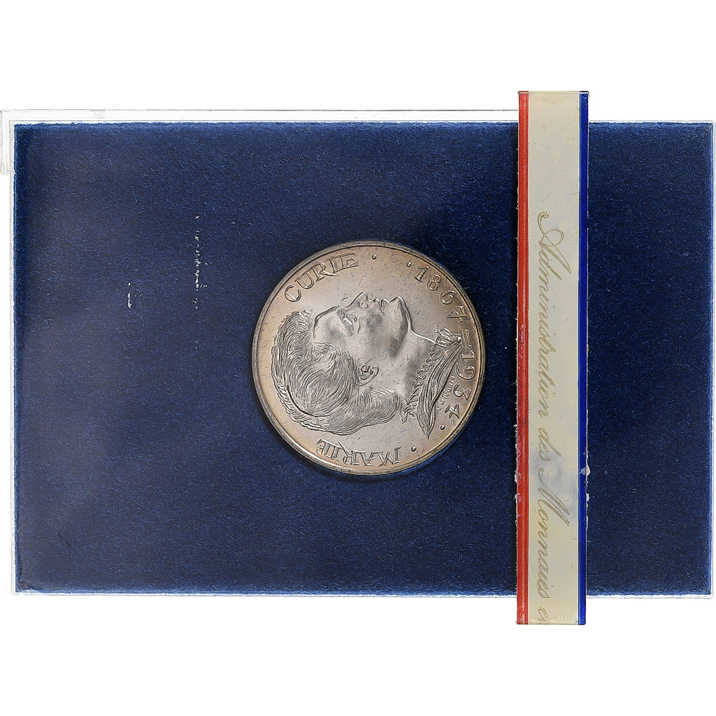 France, 100 Francs, Marie Curie, 1984, Paris, Silver, MS(65-70), KM:955