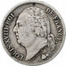 França, Louis XVIII, 1/2 Franc, Louis XVIII, 1822, Paris, Prata, VF(20-25)