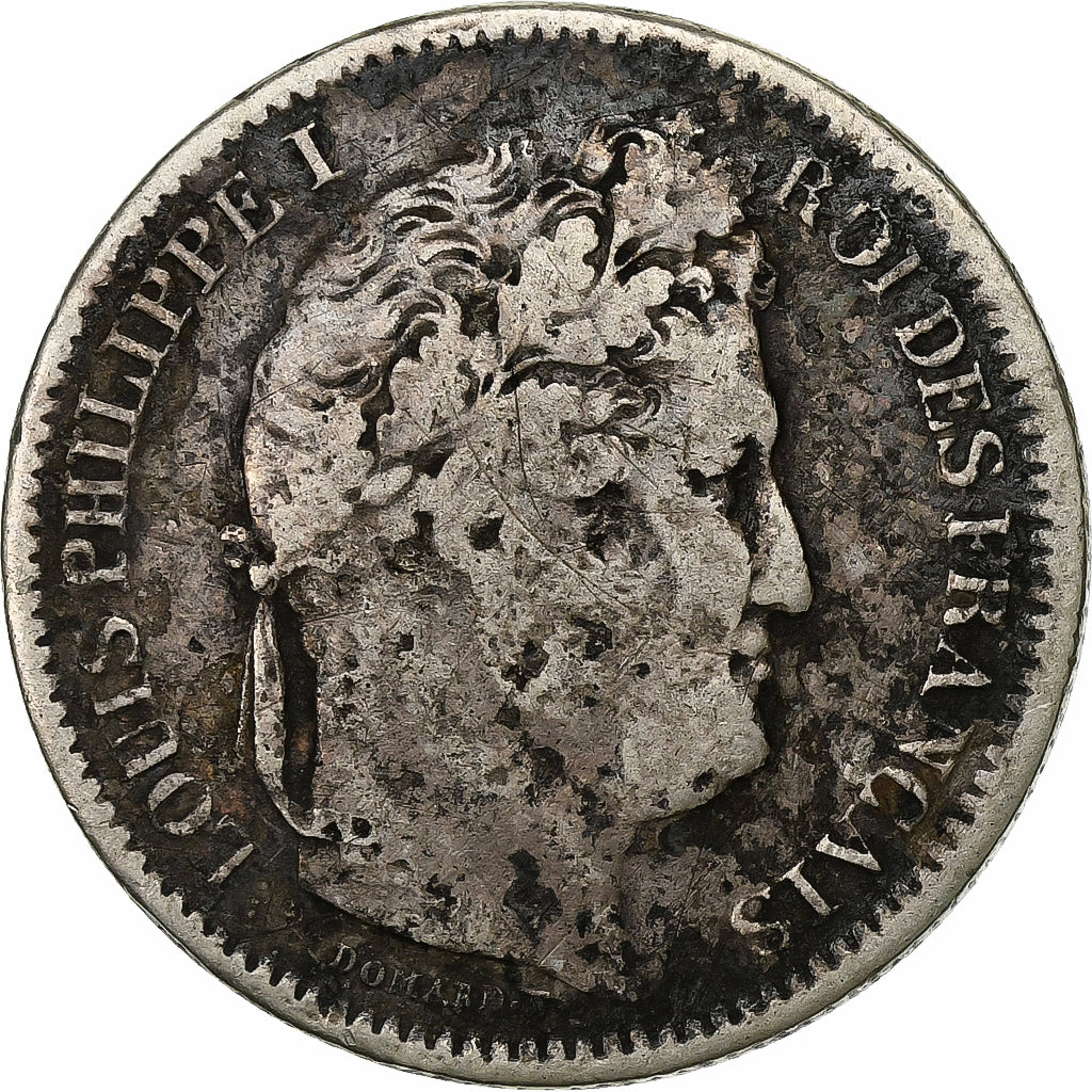 France, 2 Francs, Louis-Philippe, 1834, Rouen, Silver, F(12-15), KM:743.2