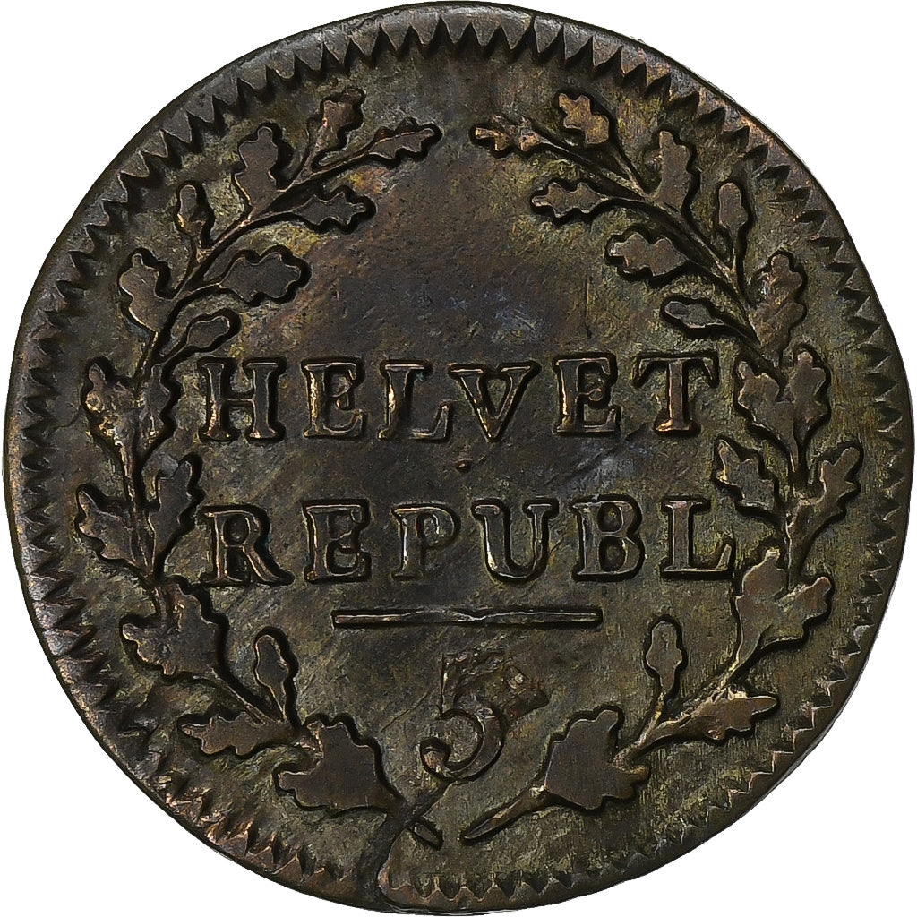 Schweiz, 1/2 Batzen, 1799, Billon, SS, KM:A5