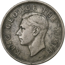 Neuseeland, George VI, 1/2 Crown, 1950, Kupfer-Nickel, SS, KM:19