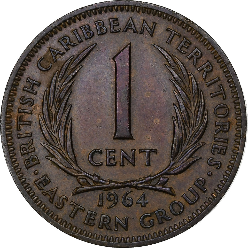 Osten Karibik Staaten, Elizabeth II, Cent, 1964, Bronze, SS, KM:2