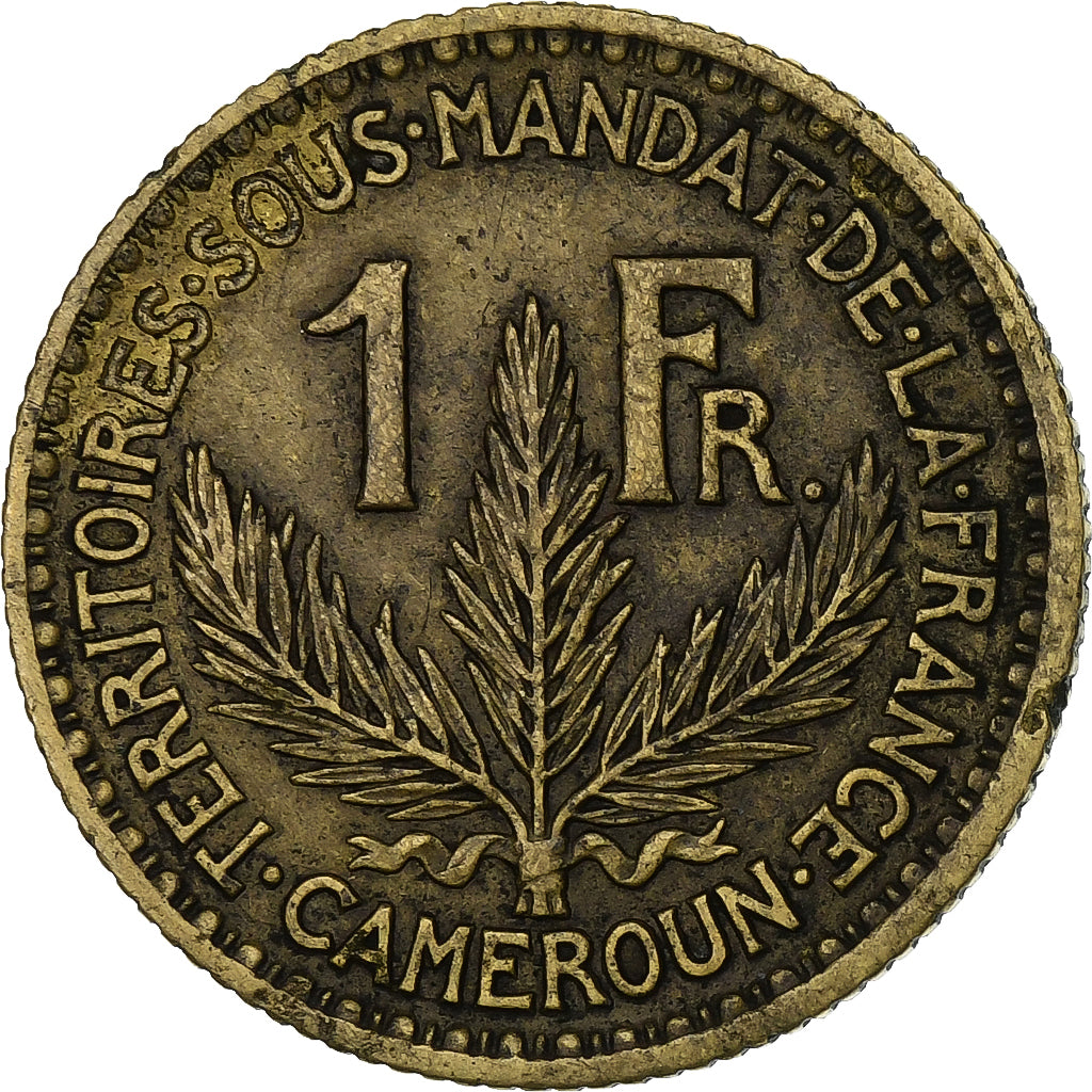 Kamerun, Franc, 1925, Paris, Aluminum-Bronze, SS, KM:2