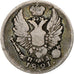 Rusia, Alexander I, 5 Kopeks, 1821, Saint Petersburg, Plata, BC+, KM:126