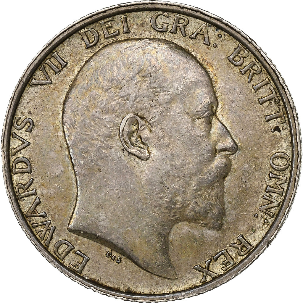 Groot Bretagne, Edward VII, Shilling, 1903, Zilver, PR+, KM:800