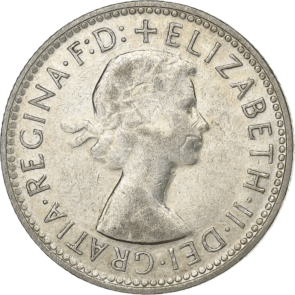 Australia, Elizabeth II, Shilling, 1961, Melbourne, Silver, EF(40-45), KM:59