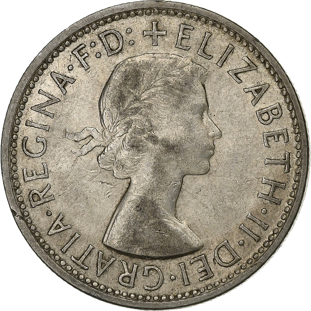 Australia, Elizabeth II, Florin, 1960, Melbourne, Srebro, EF(40-45), KM:60