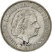 Netherlands, Juliana, 2-1/2 Gulden, 1966, Utrecht, Silver, EF(40-45), KM:185
